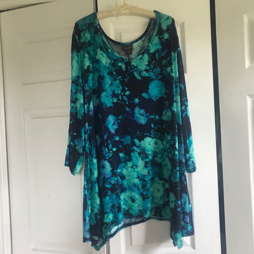 Covington 3/4 Sleeve Blouse w Beautiful Pattern